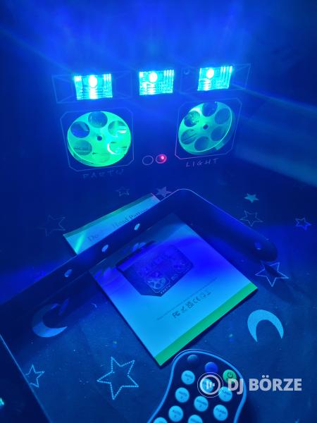 Mini party fény gobo lader rgb strobi