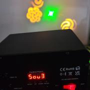 Mini party fény gobo lader rgb strobi