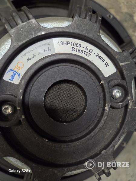 Faital 18 HP 1060 profi neodymium mélynyomó. 18"[46cm]