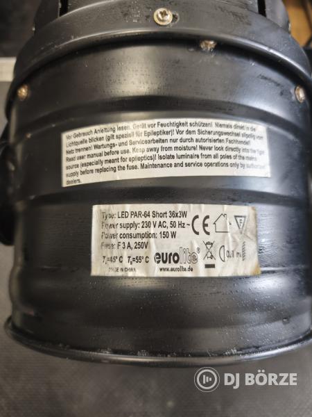 LED PAR-64 Short 36x3W euro lite