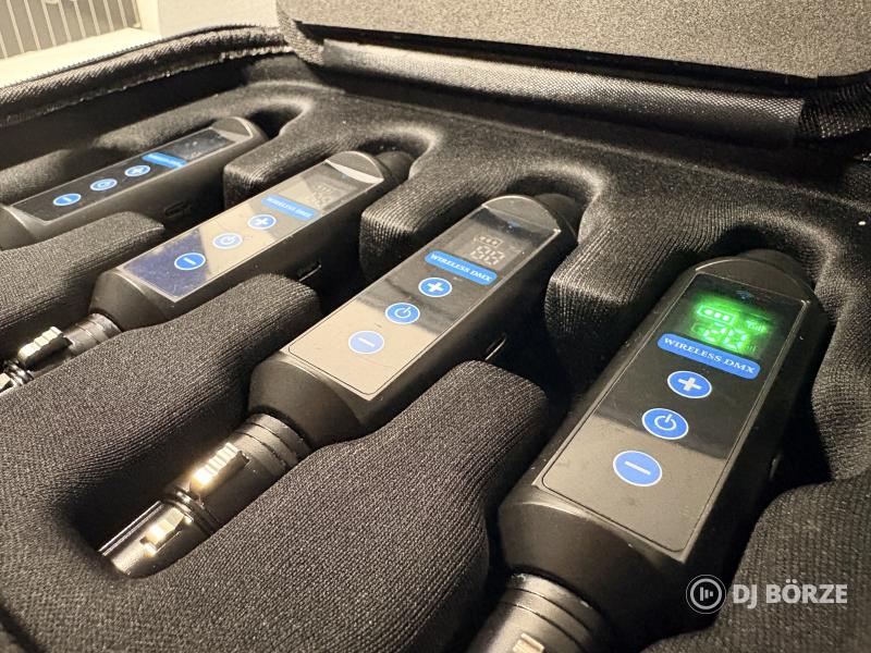 WIFI DMX - Akkumulátoros, kijelzős