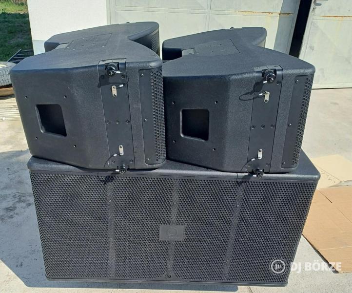 2 db Turbosound MANCHESTER MV212 + 1 db Turbosound MANCHESTER MS218 (dupla 18” sub)