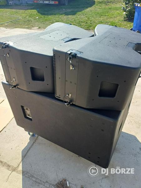 2 db Turbosound MANCHESTER MV212 + 1 db Turbosound MANCHESTER MS218 (dupla 18” sub)