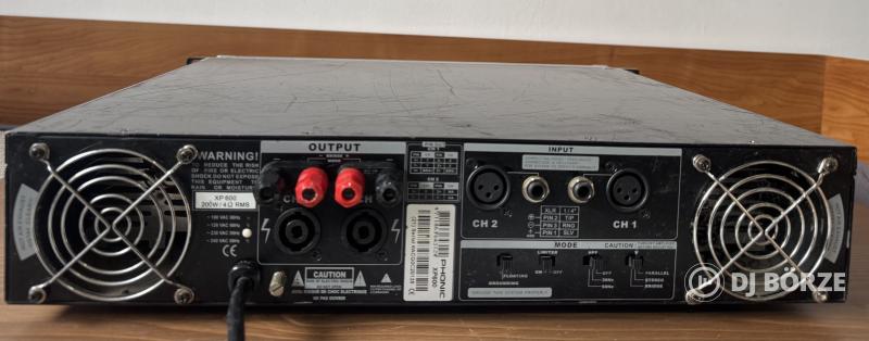 Phonic Erősítő/végfok, XP600, tökéletesen működő állapotban