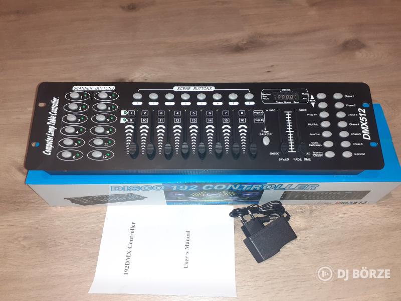 Utolsó!Dmx 512 Vezérlő (gyári leírással ) robothoz, par lámpához, scannerhez stb.