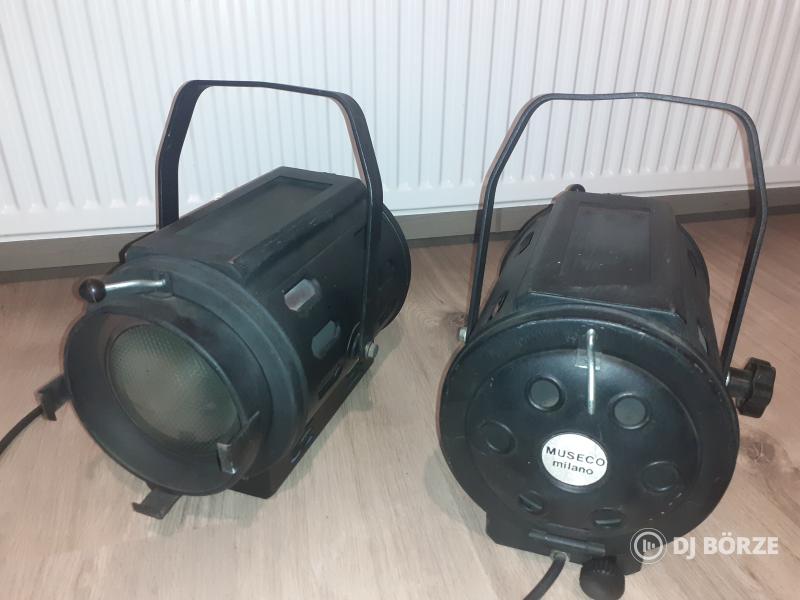 1db színházi pc lámpa museco milano,12db Eurolite Par 64 Long