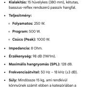 Komplett PA szett: Alto PBM 8.250 keverő-erősítő + 2db JBL EON 300 15"passzív hangfal + tokok.