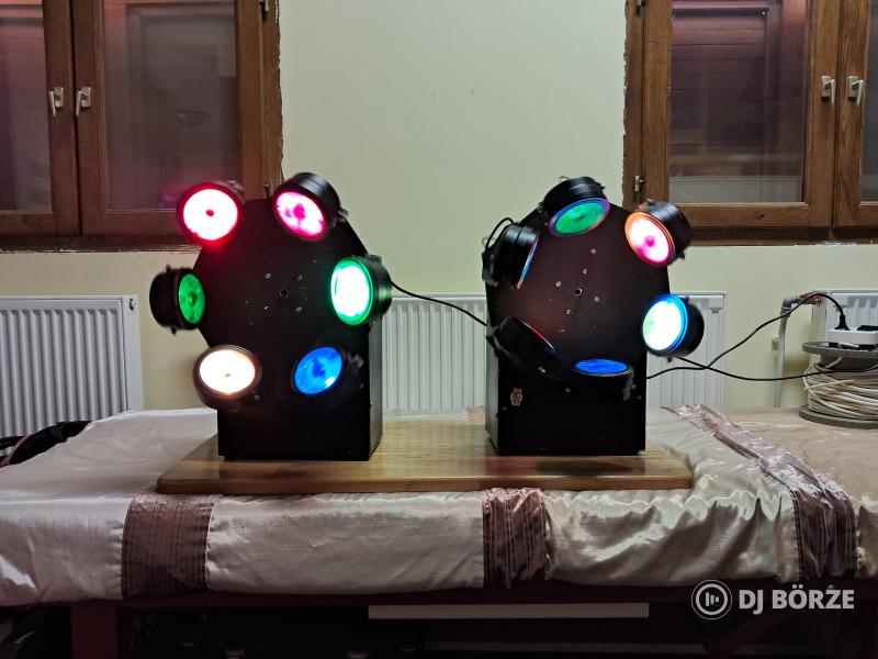 Retro 6-os forgólámpa