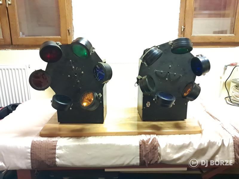 Retro 6-os forgólámpa