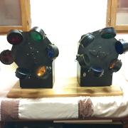 Retro 6-os forgólámpa