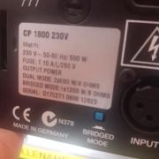 Electro voice cp1800 végfok