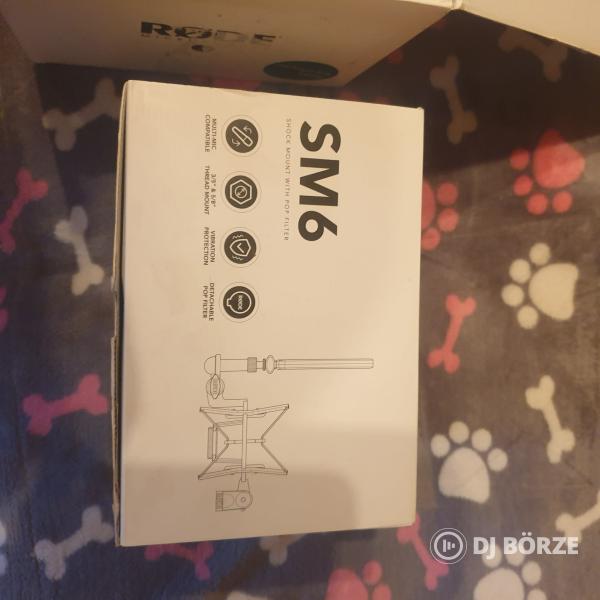 RØDE NT1 készlet kondenzátor mikrofon SM6 sokkoló tartóval és pop szűrővel