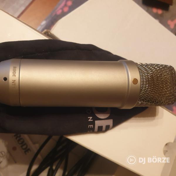 RØDE NT1 készlet kondenzátor mikrofon SM6 sokkoló tartóval és pop szűrővel