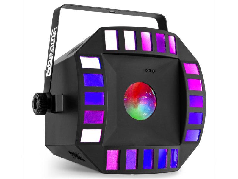 BeamZ Cube4 II 2x 10W + 64x RGBAW DMX LED moonflower / derby fényeffekt