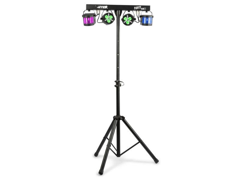 max PartyBar12 (RGBW) 2x PAR + 2x derby fényeffekt szett